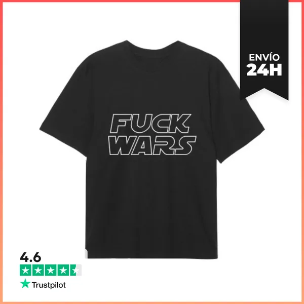 Camiseta Oversize FUCK WARS Outline LaTostadora