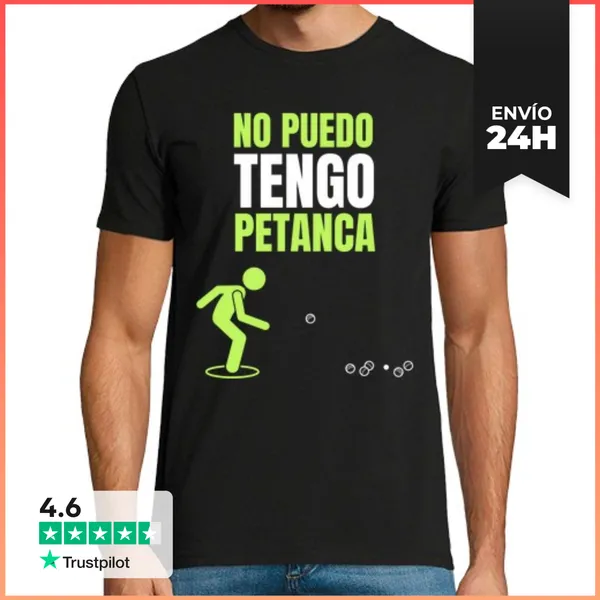 Camiseta Hombre Clásica No Puedo -Tengo Petanca LaTostadora