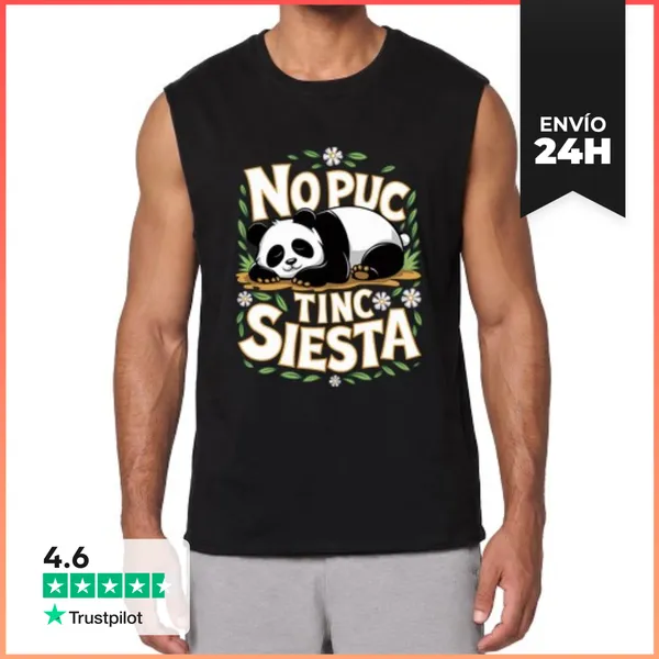 Camiseta Sin Mangas No Puc Tinc Siesta LaTostadora