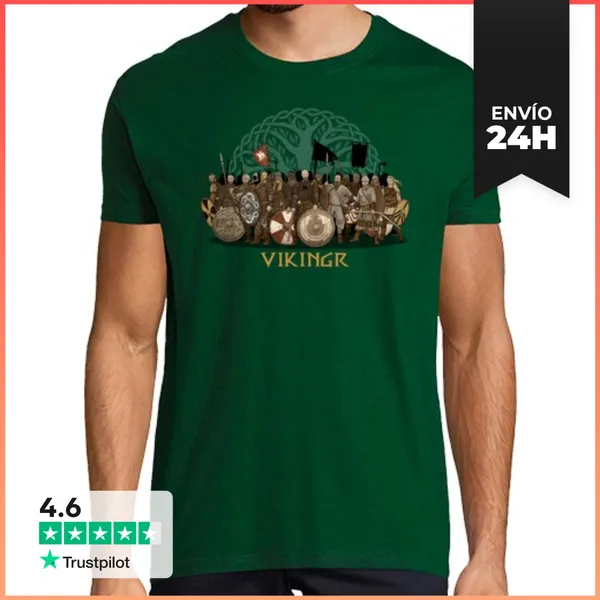 Camiseta Hombre Clásica Vikingos LaTostadora