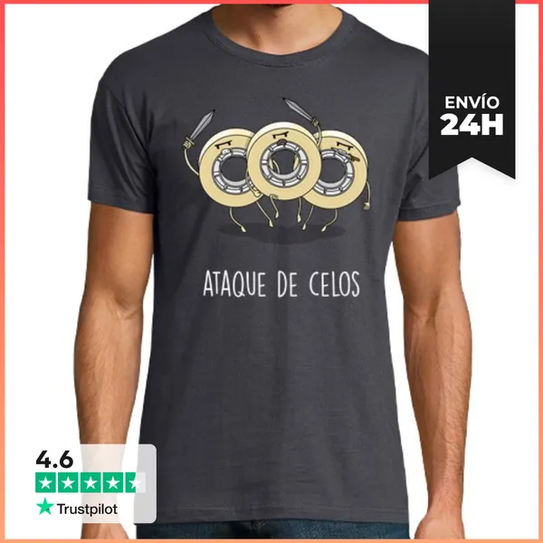 Camiseta Hombre Clásica Ataque De Celos LaTostadora