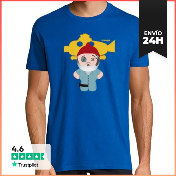Camiseta Hombre Clásica Life Aquatic LaTostadora