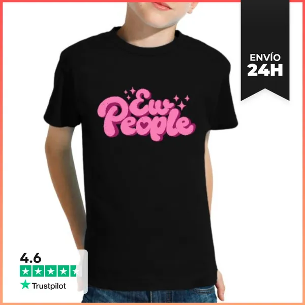 Camiseta Clásica Para Niños Pocas Personas Rosa LaTostadora