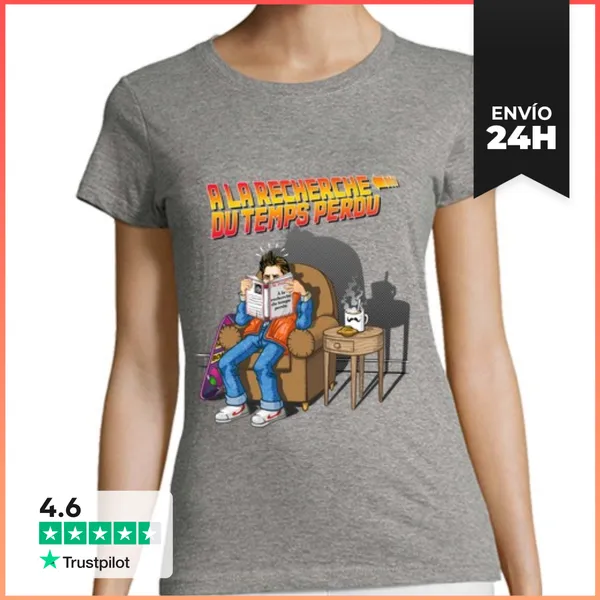 Camiseta Mujer Clásica En Busca Del Tiempo Perdido LaTostadora