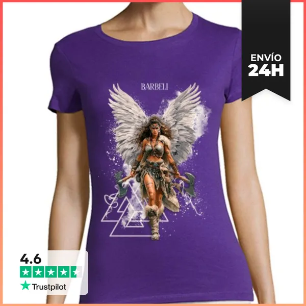 Camiseta Mujer Clásica Valquiria - Tonos Oscuros LaTostadora