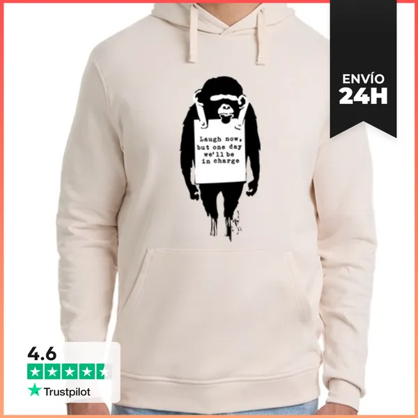 Sudadera Unisex Con Capucha Laugh Now LaTostadora
