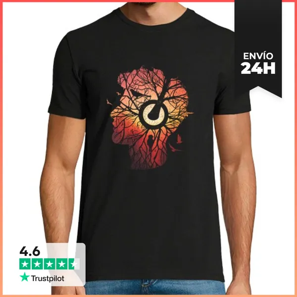 Camiseta Hombre Clásica Raíces De Los Árboles-música LaTostadora