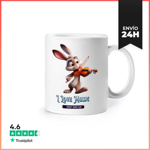 Taza Conejo Violinista LaTostadora