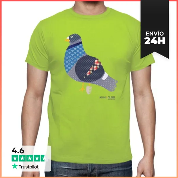 Camiseta Hombre Clásica Light Coming Out: Palomo Cojo Spain