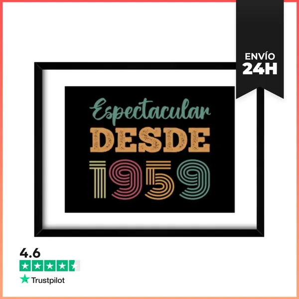 Cuadro Con Marco Horizontal ESPECTACULAR DESDE 1959 LaTostadora