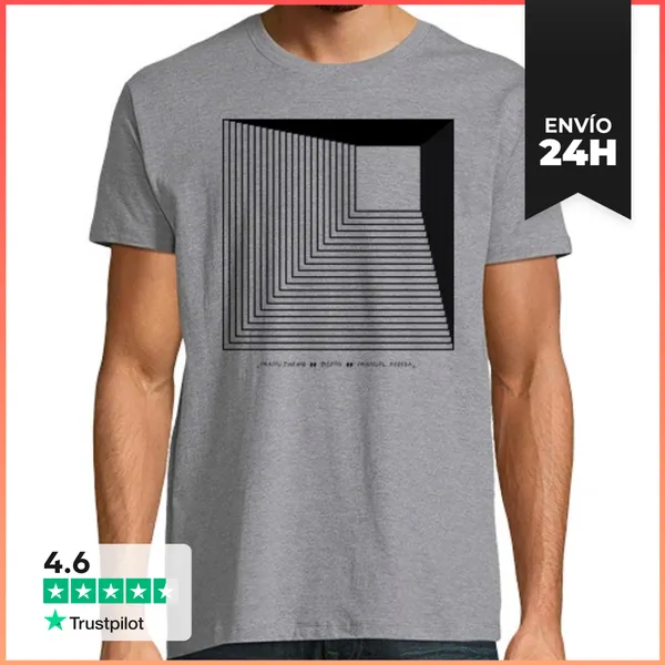 Camiseta Hombre Clásica Masteba 3D - Azteca LaTostadora