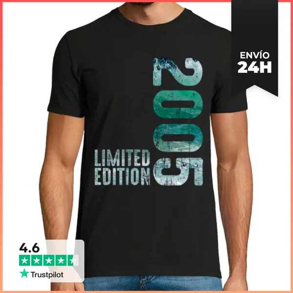 Camiseta Hombre Clásica Estética Retro 2005 Desde 2005 Año