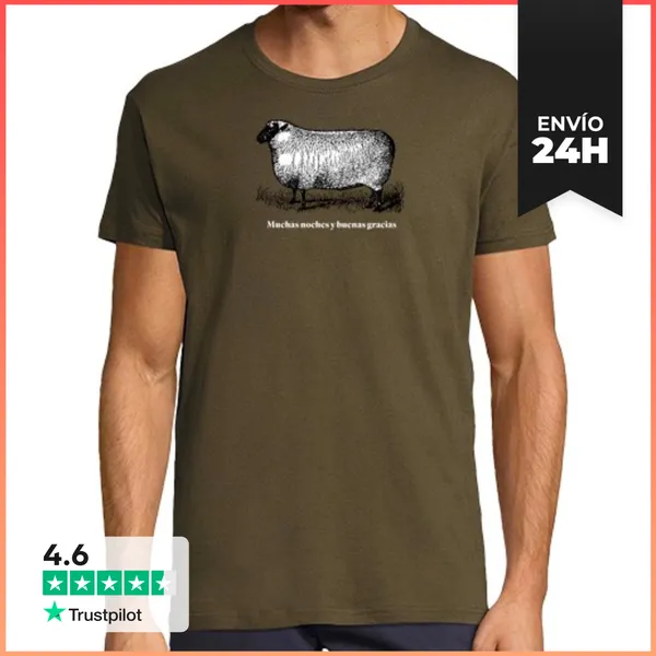 Camiseta Hombre Clásica Oveja LaTostadora