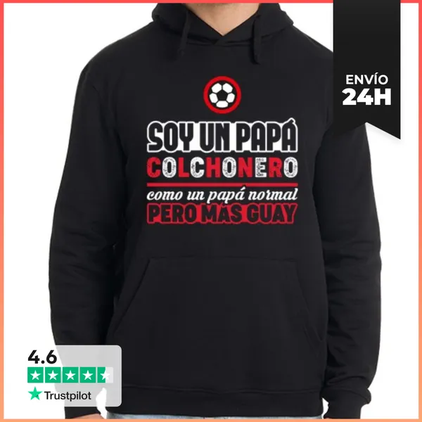 Sudadera Unisex Con Capucha Papá Colchonero LaTostadora