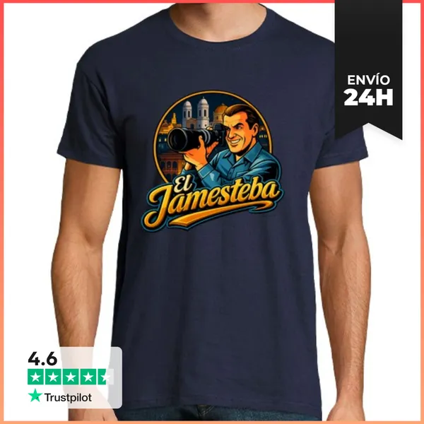 Camiseta Hombre Clásica Camiseta Jamesteba Cádiz LaTostadora