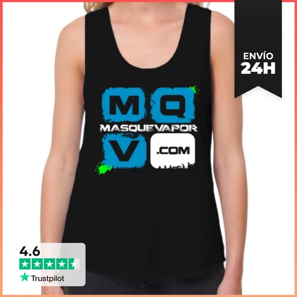 Camiseta Mujer Sin Mangas, Loose Fit Mujer, Tirantes Anchos &