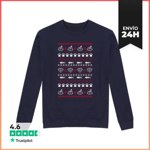 Sudadera Unisex Purrfect Christmas LaTostadora