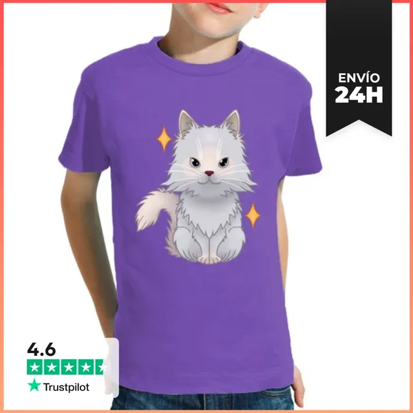 Camiseta Clásica Para Niños Ragdoll Lilac Mitted LaTostadora