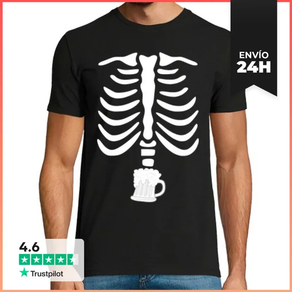 Camiseta Hombre Clásica Cooltee CERVECERO HASTA LA MEDULA