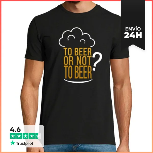 Camiseta Hombre Clásica To Beer Or Not To Beer? LaTostadora
