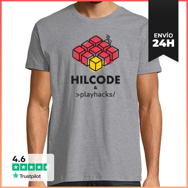 Camiseta Hombre Clásica HILCODE Y Playhacks Para Hombre