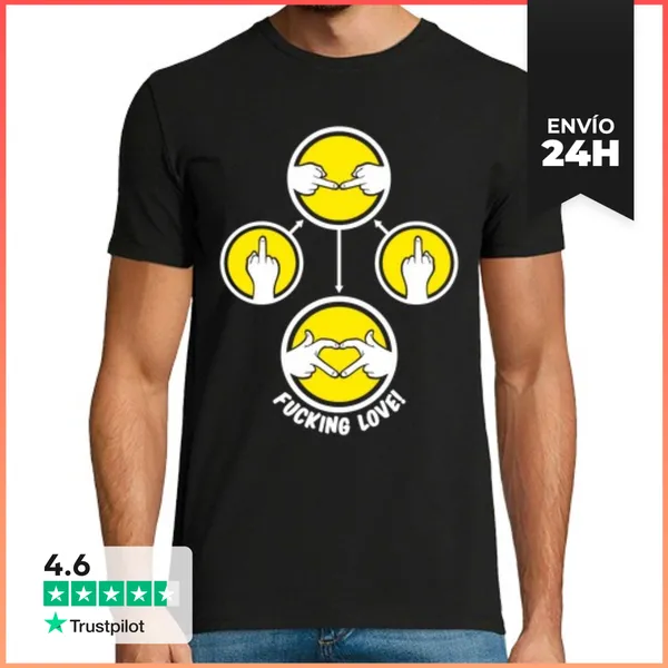 Camiseta Hombre Clásica Fucking Love LaTostadora