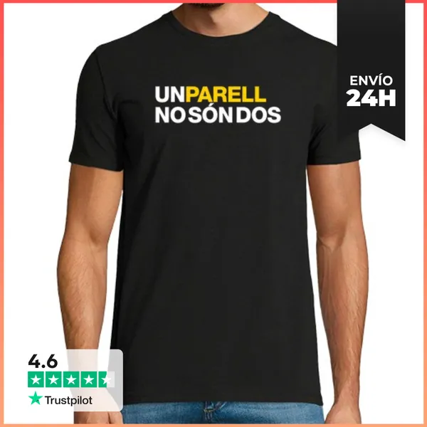 Camiseta Hombre Clásica Un Parell - Blanc LaTostadora
