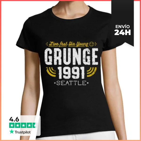 Camiseta Mujer Clásica Grunge LaTostadora