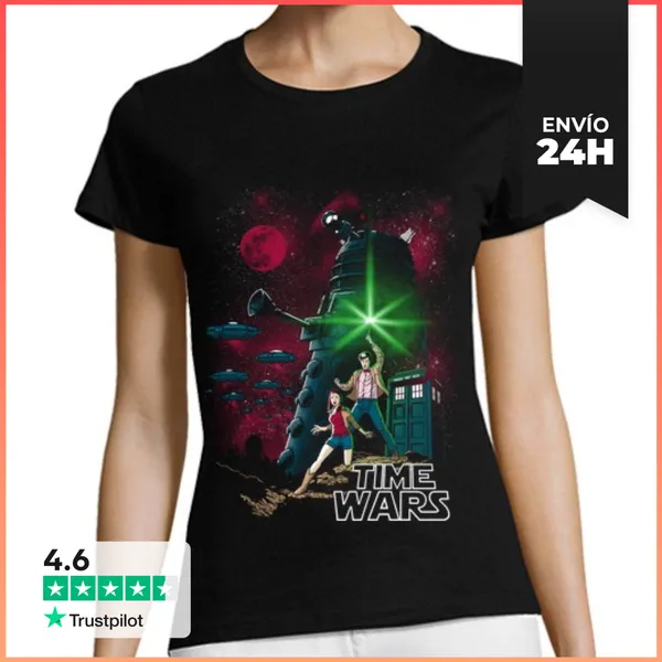 Camiseta Mujer Clásica Time Wars LaTostadora