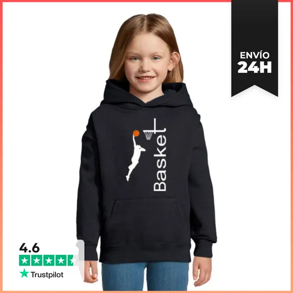 Sudadera Para Niños Con Capucha BASKET INFANTIL LaTostadora