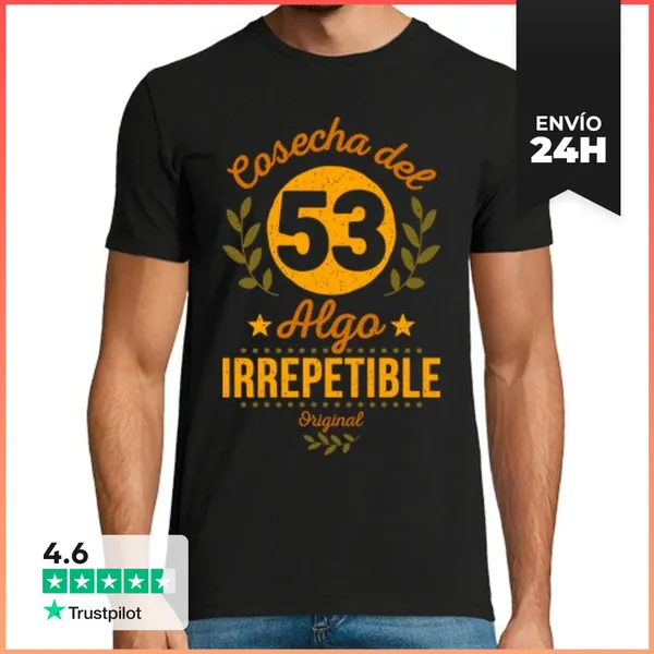Camiseta Hombre Clásica Cosecha Del 53 Irrepetible LaTostadora