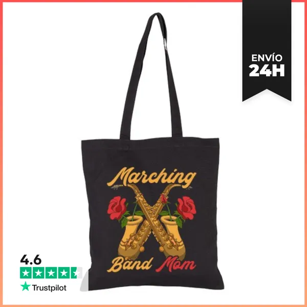 Bolsa De Tela Madre De Banda De Marcha Saxofonista Jazz