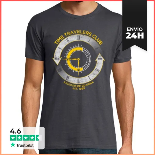 Camiseta Hombre Clásica Time Travelers Club Chrono LaTostadora