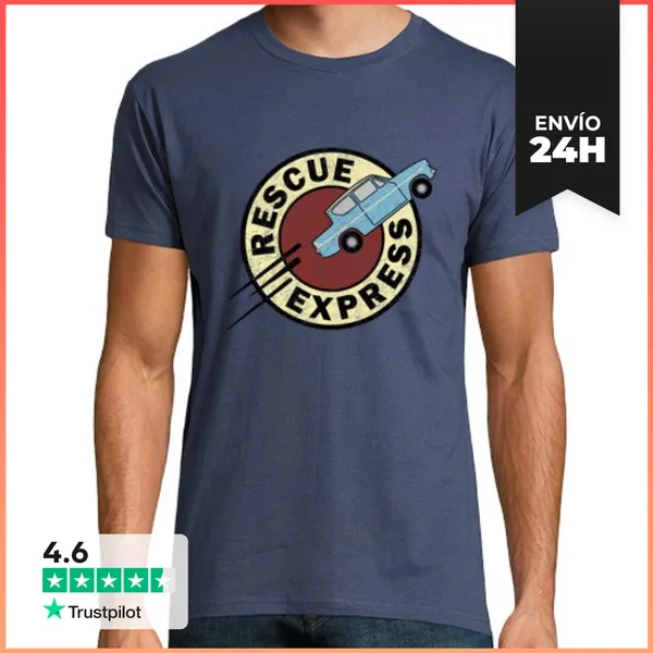 Camiseta Hombre Clásica Rescue Express H2 LaTostadora