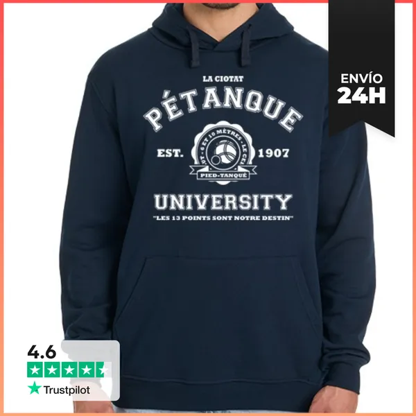 Sudadera Unisex Con Capucha Universidad Petanca LaTostadora