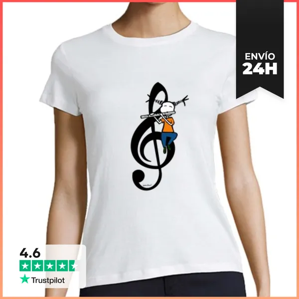 Camiseta Mujer Clásica Flute Life LaTostadora