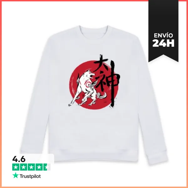 Sudadera Unisex Great God Sumi-e LaTostadora