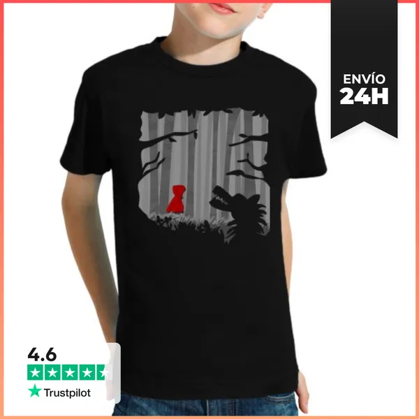 Camiseta Clásica Para Niños Caperucita LaTostadora