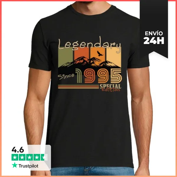 Camiseta Hombre Clásica 30 Años De Cumpleaños Retro Vintage De