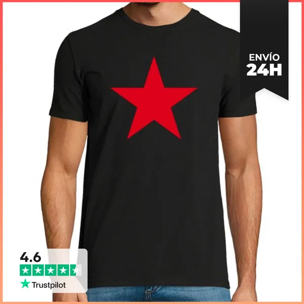 Camiseta Hombre Clásica Estrella Revolución LaTostadora