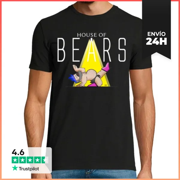 Camiseta Hombre Clásica HOUSE OF BEARS V2 LaTostadora