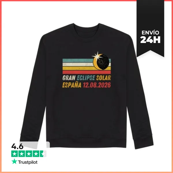 Sudadera Unisex Gran Eclipse Solar Europeo España 2026
