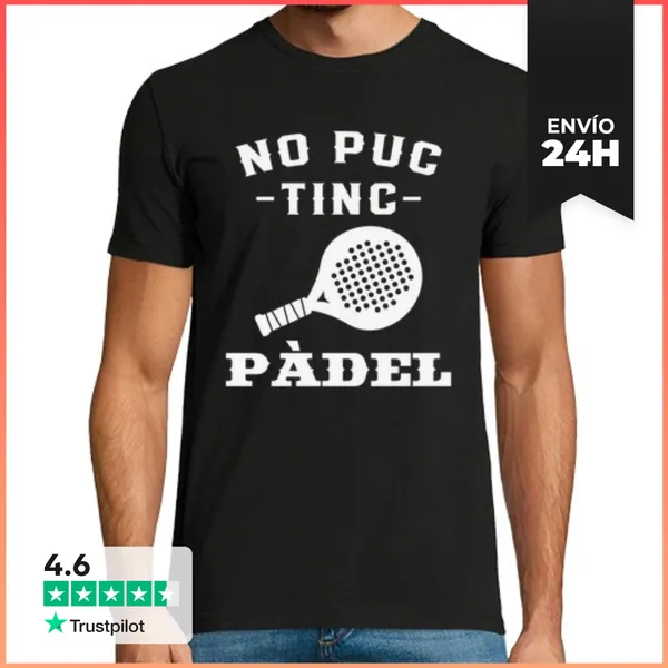 Camiseta Hombre Clásica No Puedo Tengo Padel - Catalán