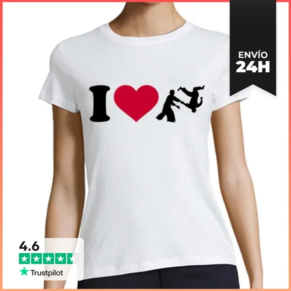 Camiseta Mujer Clásica Amo Aikido LaTostadora