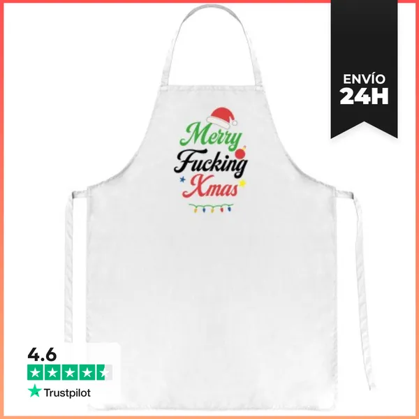 Delantal MERRY FUCKING XMAS LaTostadora