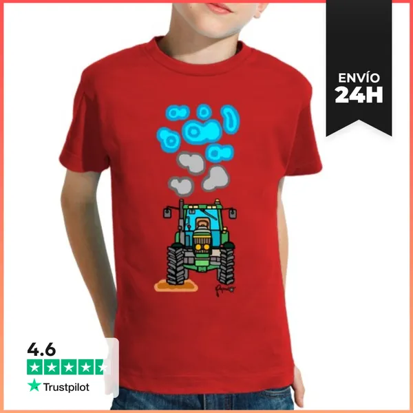 Camiseta Clásica Para Niños TRACTOR LaTostadora