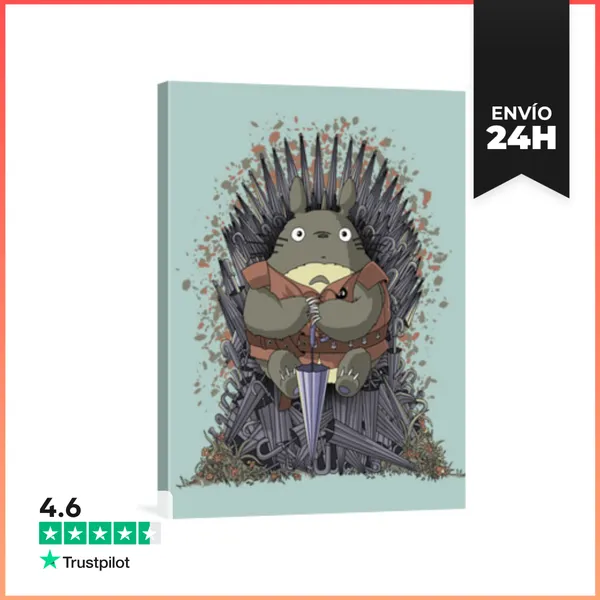 Lienzo Vertical The Umbrella Throne LaTostadora