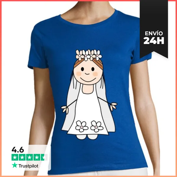Camiseta Mujer Clásica Cooltee NOVIA-DESPEDIDA SOLTERA.La