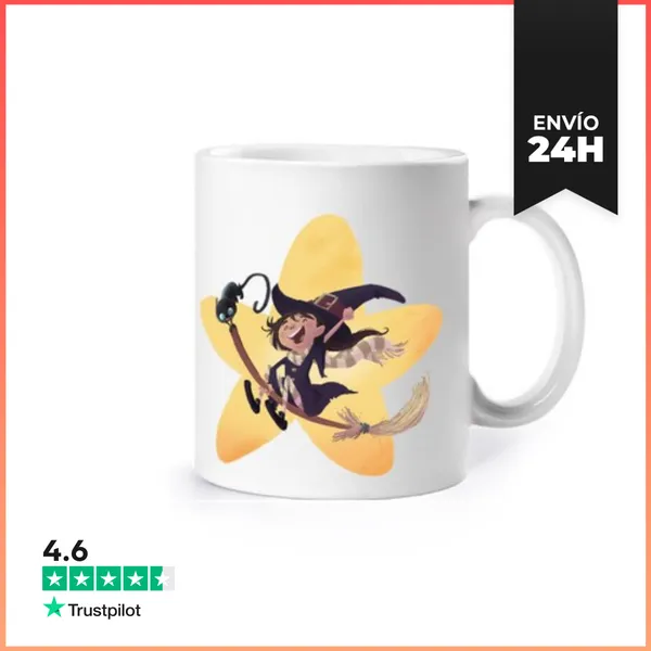 Taza Bruja Con Escoba LaTostadora