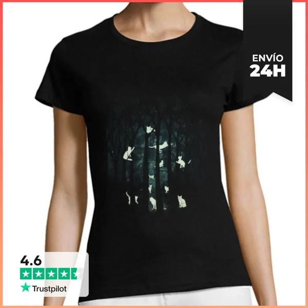 Camiseta Mujer Clásica Somos Dueños De La Noche LaTostadora